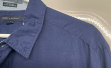 Load image into Gallery viewer, Tommy Hilfiger Mens White Blue Floral Custom Fit Button-Up Shirt Size L
