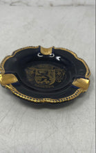 Load image into Gallery viewer, Bavaria Waldershof Echt Cobalt Blue Gold-Tone Heidelberg Mini Porcelain Ashtray
