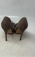 Load image into Gallery viewer, Badgley Mischka Womens Ginnie Gray Peep Toe Slip-On Stiletto Pump Heels Size 8M
