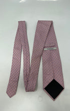 Load image into Gallery viewer, Valentino Mens Pink Geometric Print Silk Adjustable Long Formal Designer Tie
