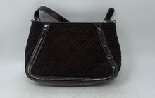Load image into Gallery viewer, Vera Bradley Womens Trapeze Brown Quilted Adjustable Strap Crossbody Handbag

