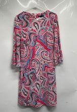 Load image into Gallery viewer, Tommy Hilfiger Womens Multicolor Paisley Print 3/4 Bell Sleeve Sheath Dress Sz 0
