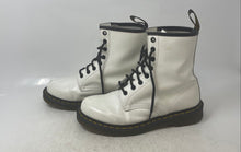 Load image into Gallery viewer, Dr. Martens Womens 11822 White Round Toe Lace-Up Ankle Combat Boots Size 8

