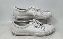 Load image into Gallery viewer, Keds Womens Center White Leather Round Toe Lace-Up Sneaker Shoes Size 9.5

