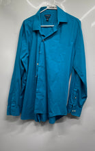 Load image into Gallery viewer, Croft &amp; Barrow Mens Blue Classic Fit Spread Collar Long Sleeve Dress Shirt Sz L
