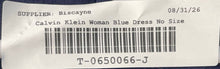 Load image into Gallery viewer, Calvin Klein Womens Blue Cap Sleeve Back-Zip Fit &amp; Flare Dress No Size
