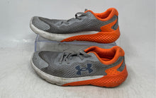 Load image into Gallery viewer, Under Armour Boys Charged Rogue 3 3024982-103 Gray Orange Sneakers Shoes Size 2Y
