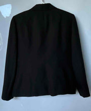 Load image into Gallery viewer, Tahari Womens Black Long Sleeve Zipper Pocket Snap Blazer Jacket Size 14
