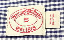 Load image into Gallery viewer, Brooks Brothers Mens Dark Blue And White Collared Button-Up Shirt Size Small
