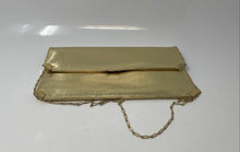 Load image into Gallery viewer, Womens Gold Color Inner Pockets Chain Strap Flap Shoulder Purse
