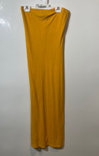 Load image into Gallery viewer, Forever 21 Womens Yellow Ribbed Strapless Regular Fit Tube Maxi Dress Size M
