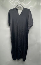 Load image into Gallery viewer, Zara Womens Dark Gray Short Sleeve V-Neck Pullover Tunic Dress Size XS

