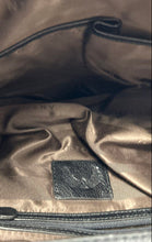 Load image into Gallery viewer, Antonio Melani Womens Black Quilted Leather Single Strap Zip Top Shoulder Bag
