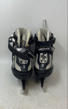 Load image into Gallery viewer, Lake Placid Boys Summit Black White Adjustable Ice Skates Size 1-4
