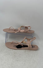 Load image into Gallery viewer, Melissa Womens Pink Alice In Wonderland Bow Buckle Thong Sandals Size 10
