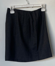 Load image into Gallery viewer, Lauren Ralph Lauren Womens Black Chevron Wool Back-Zip A-Line Skirt Size 2P
