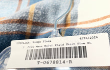 Load image into Gallery viewer, J. Crew Mens Flannel Multicolor Plaid Cotton Collared Button-Up Shirt Size XL
