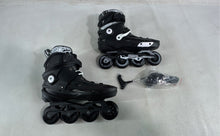 Load image into Gallery viewer, Calary Mens Black Adjustable Ratchet Buckle Strap Inline Skates Size 11 With Box
