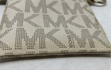 Load image into Gallery viewer, Michael Kors Womens Delancy Beige Monogram Chain Logo Plaque Fanny Pack Belt Bag

