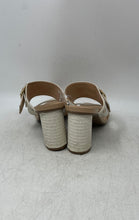 Load image into Gallery viewer, London Fog Womens White Square Toe Block Heel Slip-On Slide Sandals Size 8 M
