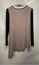 Load image into Gallery viewer, Saks Fifth Avenue Womens Black Dark Khaki Colorblock Long Sleeve Tunic Top Sz S
