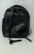 Load image into Gallery viewer, Unbranded Mens Black Leather Front Flap Compartment Inner Pockets Backpack
