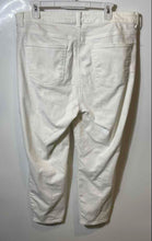 Load image into Gallery viewer, Talbots Womens White Flawless Straight Leg Jegging Cropped Jeans Pants Size 14
