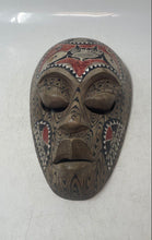 Load image into Gallery viewer, Collectible Indonesian Handmade Carved Wood Painted Tribal Style Mask
