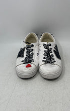 Load image into Gallery viewer, Krush Womens White Rhinestone Low Top Lace-Up Sneaker Shoes Size 7
