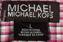 Load image into Gallery viewer, Michael Kors Mens Multicolor Plaid Print Long Sleeve Button-Up Shirt Size L
