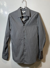 Load image into Gallery viewer, Express 1MX Mens Gray Long Sleeve Extra-Slim Fit Dress Shirt Size S 14 - 14 1/2
