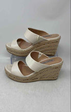 Load image into Gallery viewer, Charles David Womens Jae White Slip-On Wedge Heel Espadrille Sandals Size 7.5M

