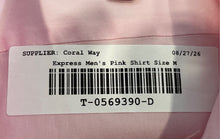 Load image into Gallery viewer, Express Mens Pink 1MX Long Sleeve Collared Dress Shirt Size M 15-15.5
