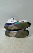 Load image into Gallery viewer, Nike Kids Air Jordan 5 Retro White Purple Lace-Up Basketball Shoes Size 7Y
