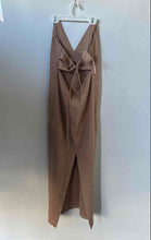 Load image into Gallery viewer, Zara Womens Brown Sleeveless Cut-Out Maxi Dress Size XL With Tag
