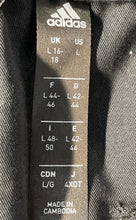 Load image into Gallery viewer, Adidas Womens Black Slash Pocket Tapered Leg Activewear Cropped Pants Size Large
