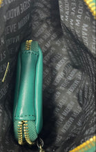 Load image into Gallery viewer, Steve Madden Womens Green Gold Chain Zipper Mini Crossbody Bag With Wallet
