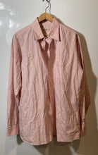 Load image into Gallery viewer, Authentic Burberry London Mens Light Pink Plaid Cotton Button-Up Shirt Size L

