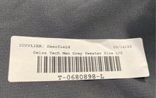 Load image into Gallery viewer, Swiss Tech Mens Gray Long Sleeve Full-Zip Windbreaker Jacket Size Large
