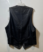 Load image into Gallery viewer, Mens Gray Pinstripe Wool Sleeveless Welt Pocket Five-Button Suit Vest L44
