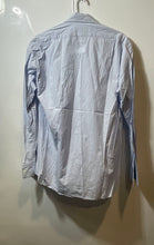 Load image into Gallery viewer, Emanuel Ungaro Mens Light Blue Striped Cotton Long Sleeve Dress Shirt Size 15
