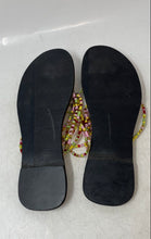 Load image into Gallery viewer, Socialites Womens Brown Colorful Beaded Flat Gladiator Sandals Size EUR 41

