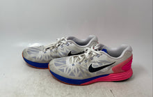 Load image into Gallery viewer, Nike Womens LunarGlide 6 654434-101 White Blue Pink Sneaker Shoes Size 8.5

