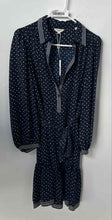 Load image into Gallery viewer, Max Studio Womens Blue White Polka Dots Balloon Sleeve Midi Dress Size M W/ Tag
