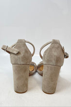 Load image into Gallery viewer, Steve Madden Womens Carrson Beige Open Toe Block Ankle Strap Heels Size 8M
