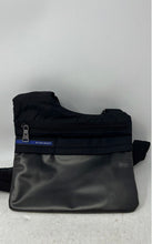 Load image into Gallery viewer, Nine West Mens Hi-Tech Black Adjustable Strap Zipper Crossover Crossbody Bag
