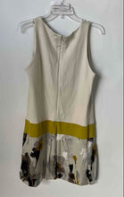 Load image into Gallery viewer, Mango Womens Beige Floral Sleeveless Round Neck Back Zip Mini Dress Size Large
