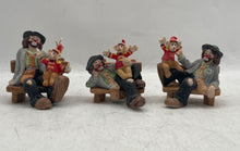 Load image into Gallery viewer, Lot Of 3 Pcs Flambro #9769 Multicolor Mixed Variety Clown Figurines With Box
