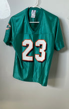 Load image into Gallery viewer, NFL Team Apparel Womens Aqua Miami Dolphins Ronnie Brown #23 Jersey Size Large
