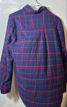 Load image into Gallery viewer, Chaps Mens Blue Red Cotton Long Sleeve Collared Button-Up Shirt Size Medium
